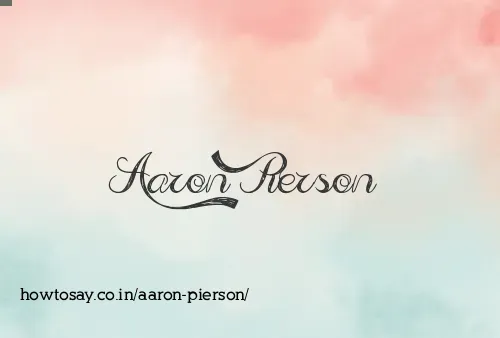 Aaron Pierson