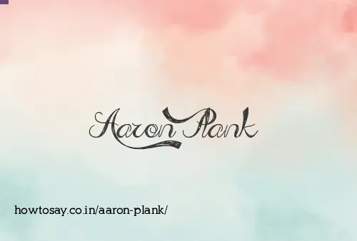 Aaron Plank