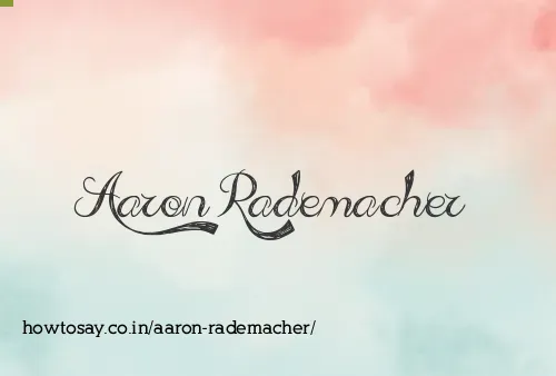 Aaron Rademacher