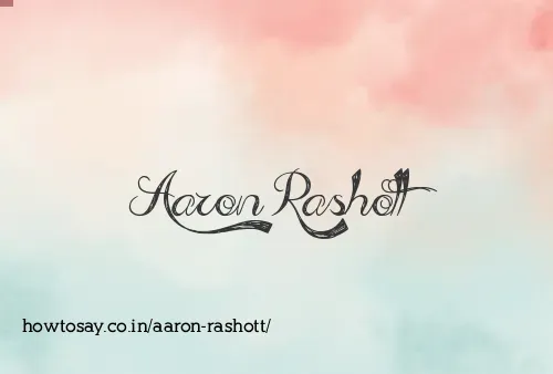 Aaron Rashott