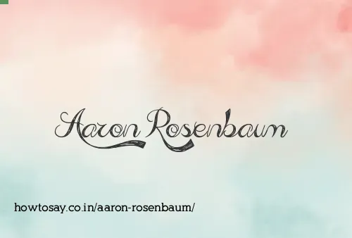 Aaron Rosenbaum