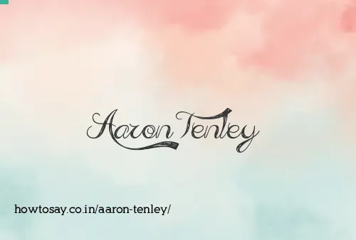 Aaron Tenley