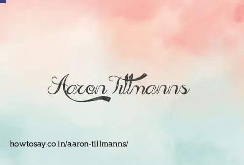 Aaron Tillmanns