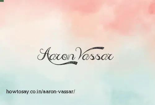Aaron Vassar
