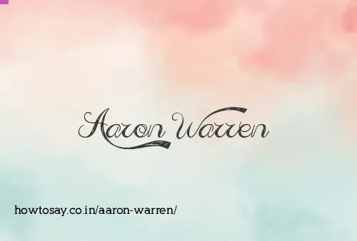 Aaron Warren
