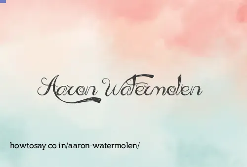 Aaron Watermolen