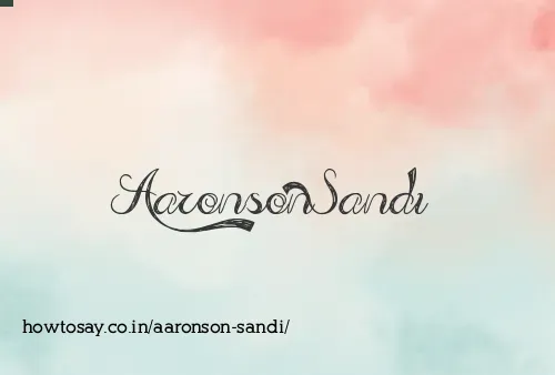 Aaronson Sandi