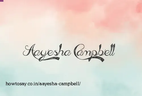 Aayesha Campbell