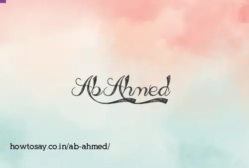 Ab Ahmed
