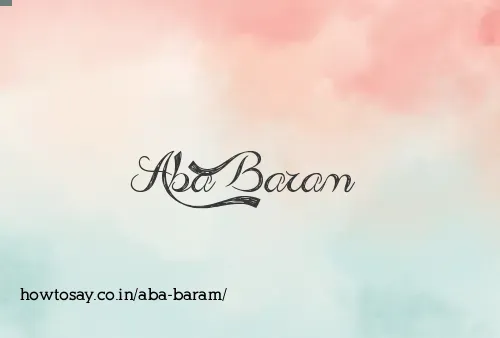 Aba Baram