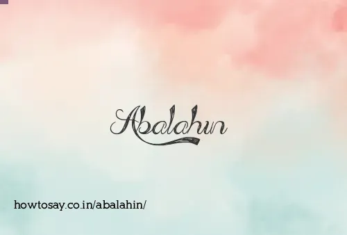 Abalahin