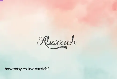 Abarrich