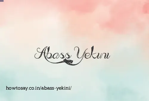 Abass Yekini