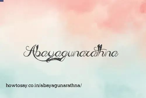 Abayagunarathna