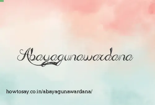 Abayagunawardana