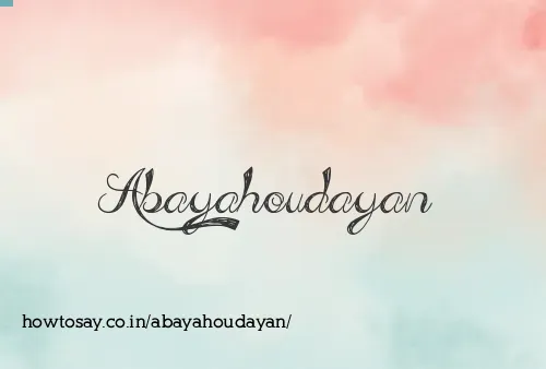 Abayahoudayan