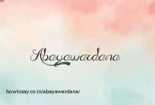 Abayawardana