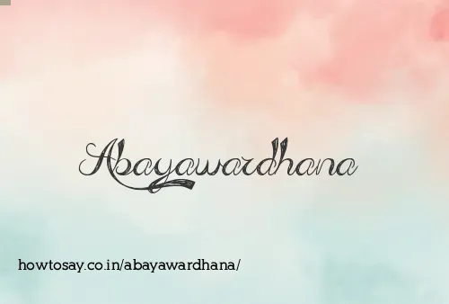 Abayawardhana