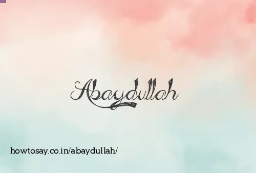 Abaydullah