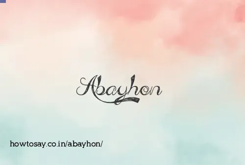 Abayhon