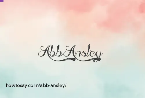 Abb Ansley