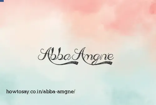 Abba Amgne