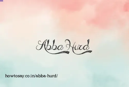 Abba Hurd