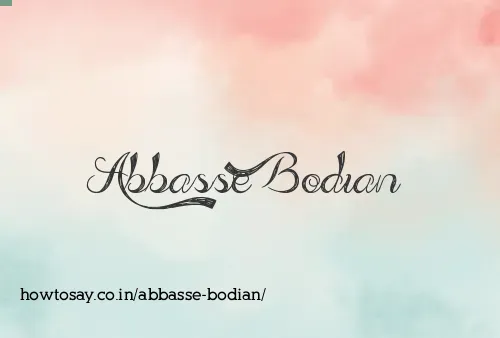 Abbasse Bodian