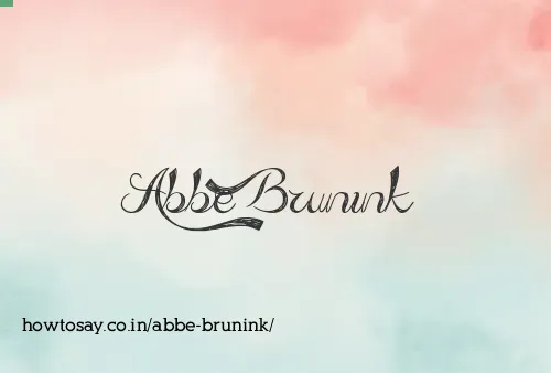 Abbe Brunink