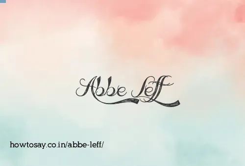 Abbe Leff