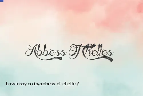 Abbess Of Chelles