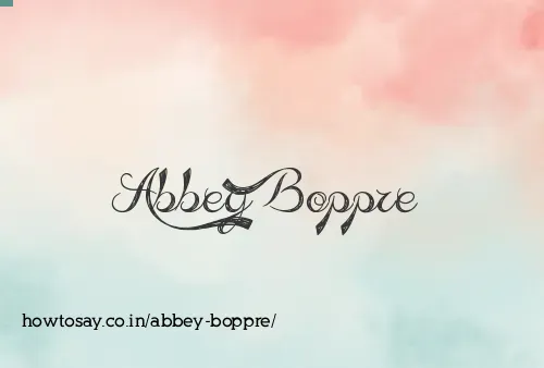 Abbey Boppre