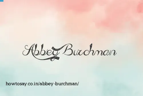 Abbey Burchman