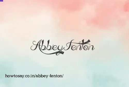 Abbey Fenton