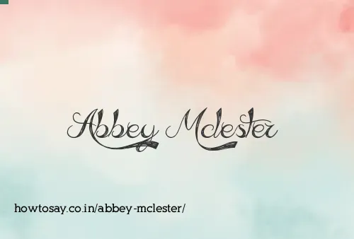 Abbey Mclester