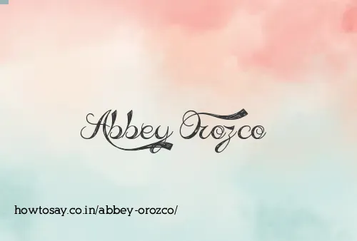 Abbey Orozco