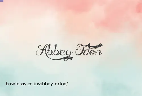 Abbey Orton