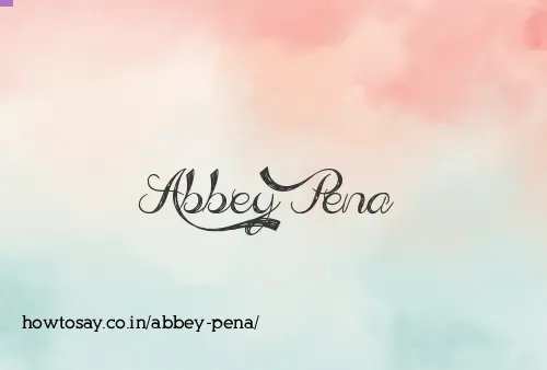 Abbey Pena