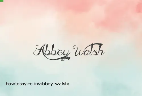 Abbey Walsh