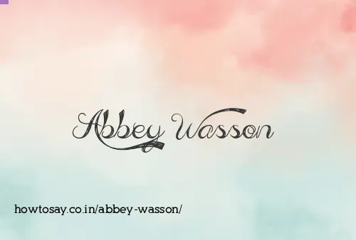 Abbey Wasson
