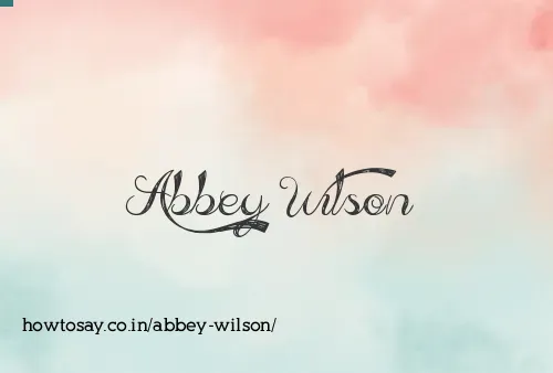 Abbey Wilson