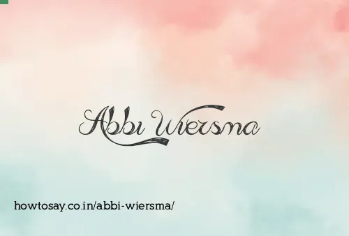 Abbi Wiersma