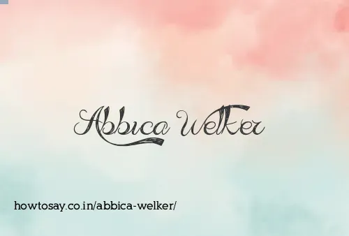 Abbica Welker