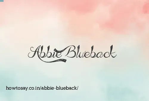 Abbie Blueback
