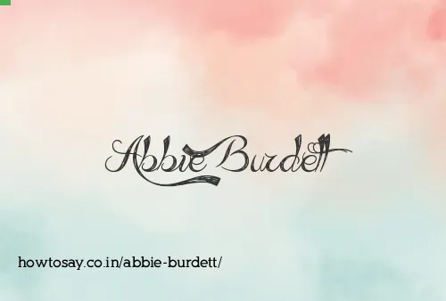 Abbie Burdett