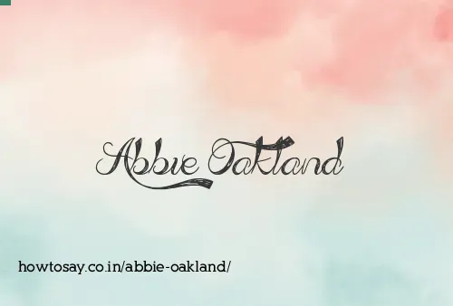 Abbie Oakland