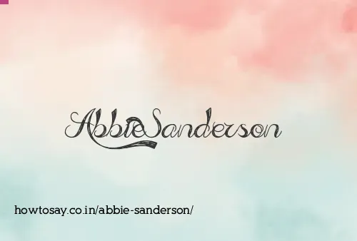 Abbie Sanderson