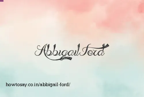 Abbigail Ford