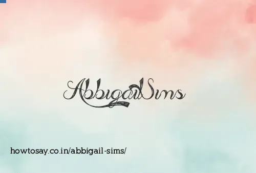 Abbigail Sims