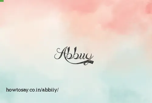 Abbiiy